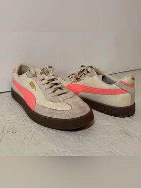 Puma Retro Sneakers Cream Pink Gum Sole Women’s 9.5